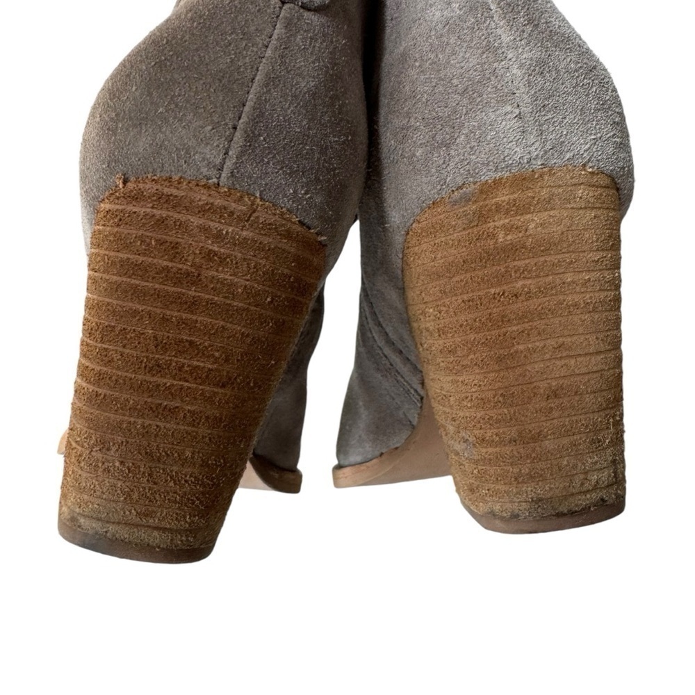 Jeffrey Campbell Rosalee Western Ankle Boot Taupe Suede Women's Size 6.5 - Picture 4 of 11